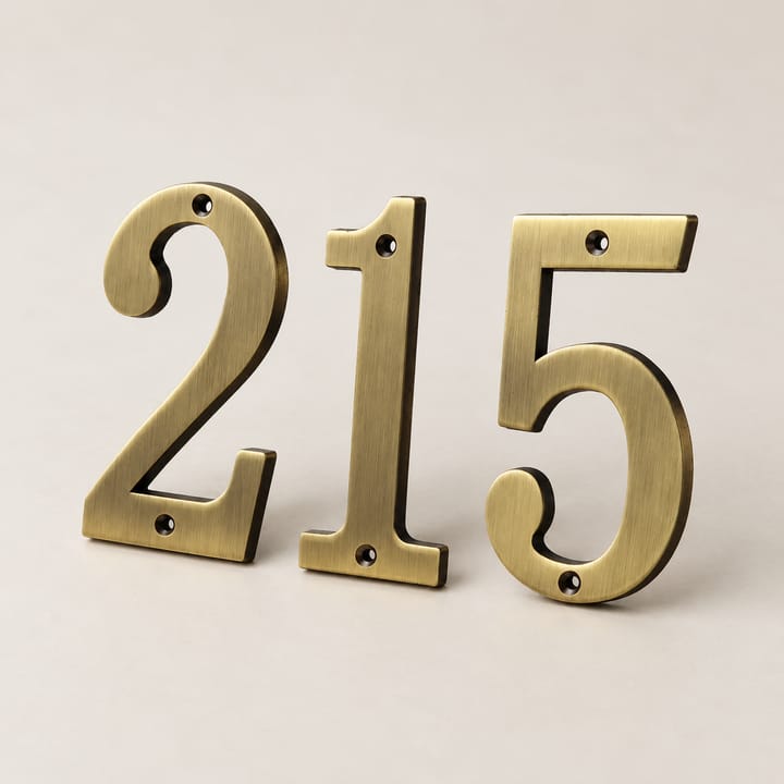 Number / Zinc House Plate