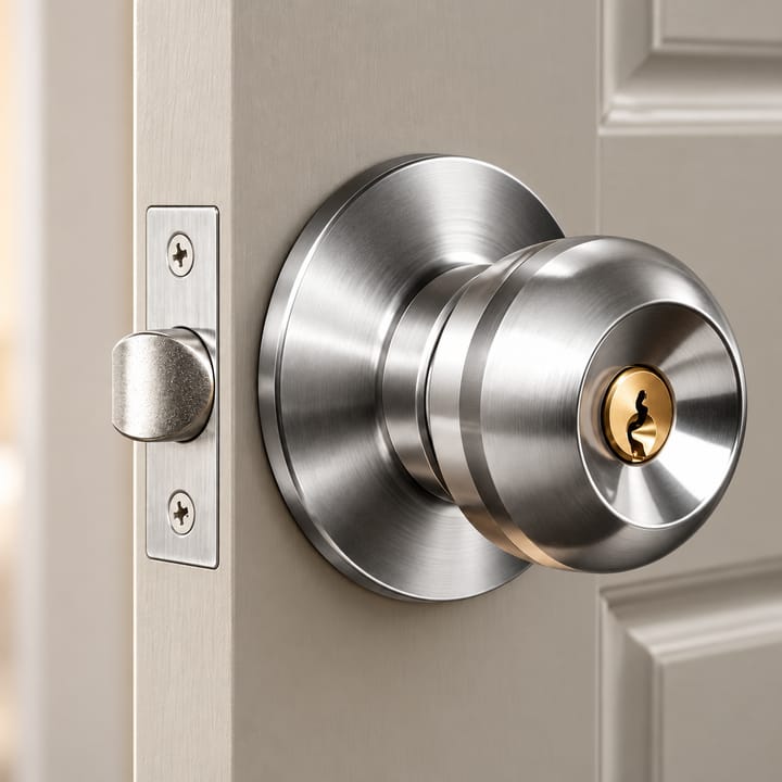 Round Door Knob With Lock