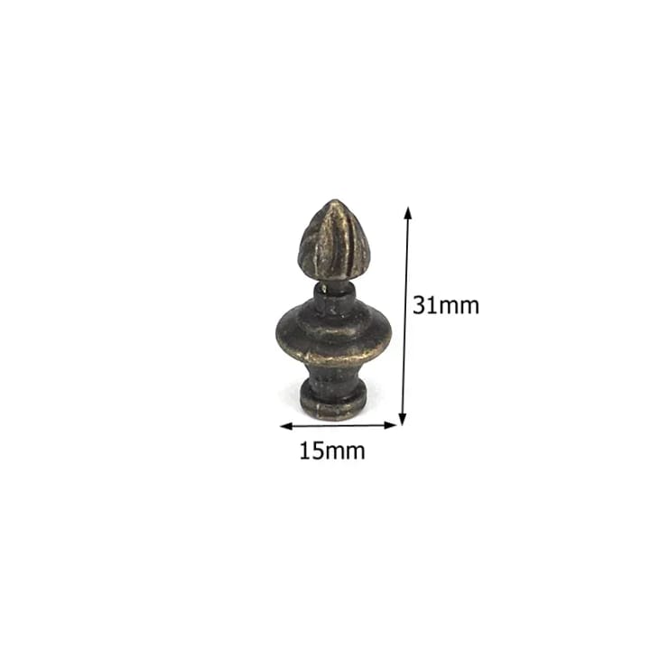 Heritage Antique Bronze Cabinet Knob, Acorn finial, 0.5 in