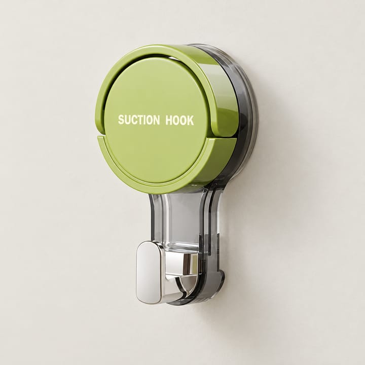 Suction Cup Wall Hook, Green