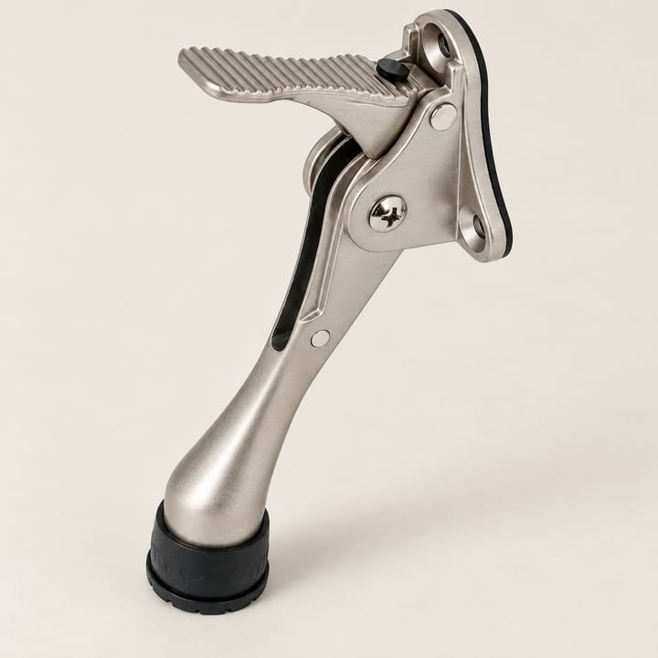 Heavy Duty Brushed Steel Door Stopper