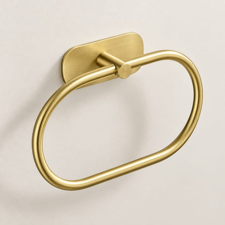 The Adhesive Towel Ring, Gold