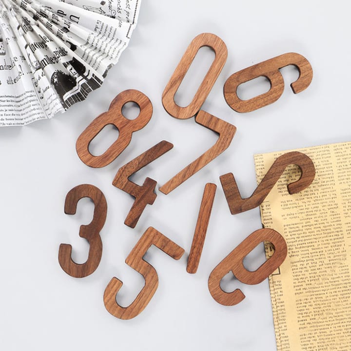 The Walnut Adhesive House Number
