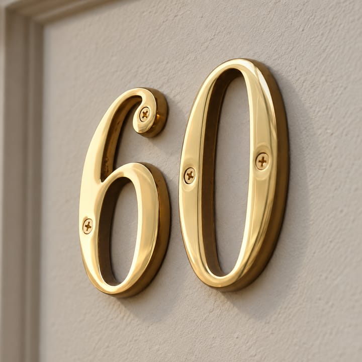 Brass House Number and Letter Sign
