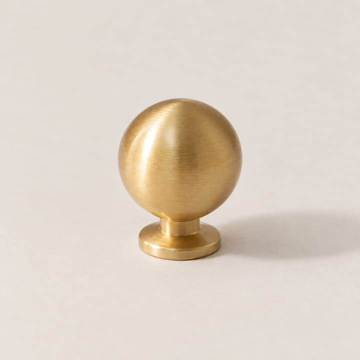 The Round Brass Cabinet Knob, 1 x 1-1/8 in