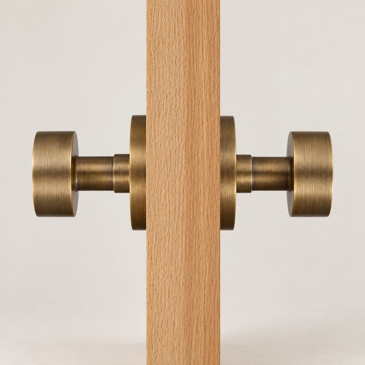 The Solid Brass Mortise Door Knob Set, Antique brass double dummy