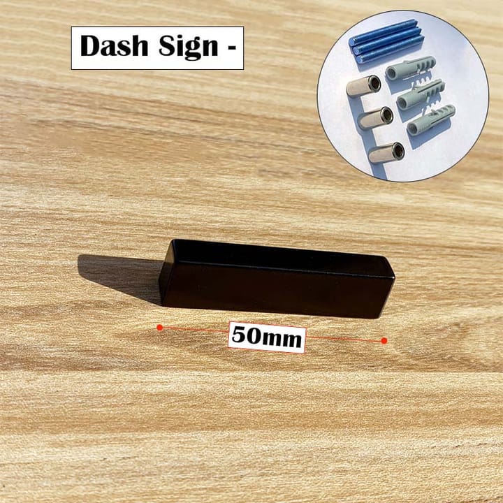The Floating Zinc House Number, Dash sign