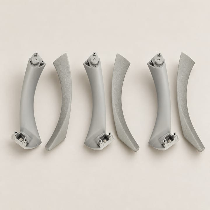 E90 Interior Door Handle Set, Gray left-hand drive