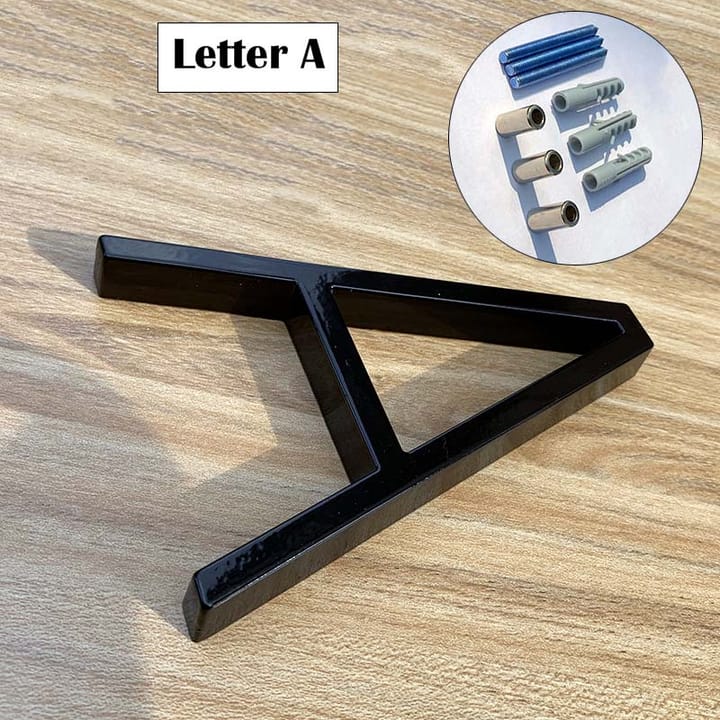 The Floating Zinc House Number, Letter A