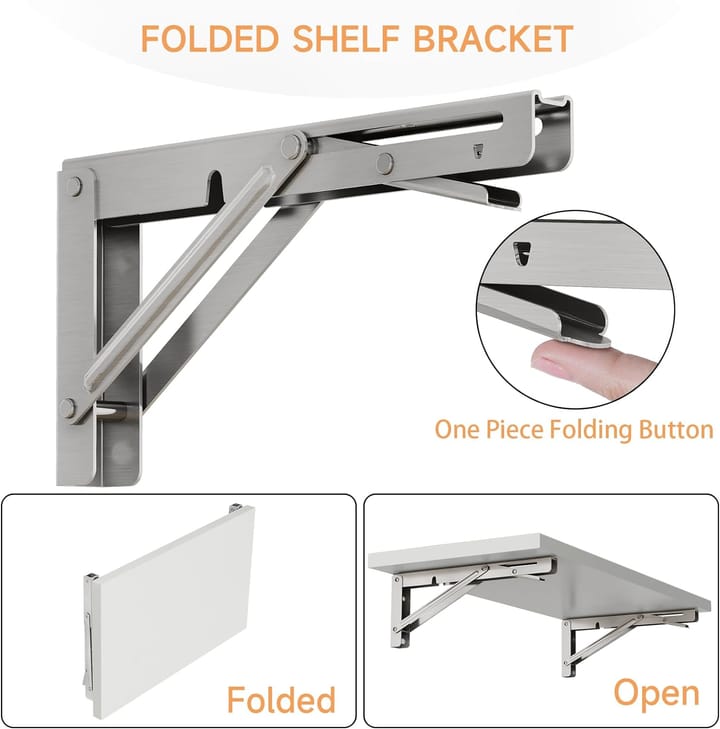The Collapsible Stainless Shelf Bracket