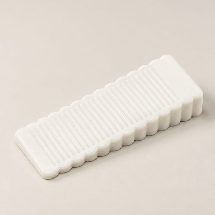 Wedge Floor Door Stop, White, 9/16 in