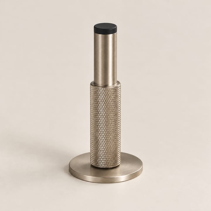 The Solid Brass Door Stop, Brushed nickel