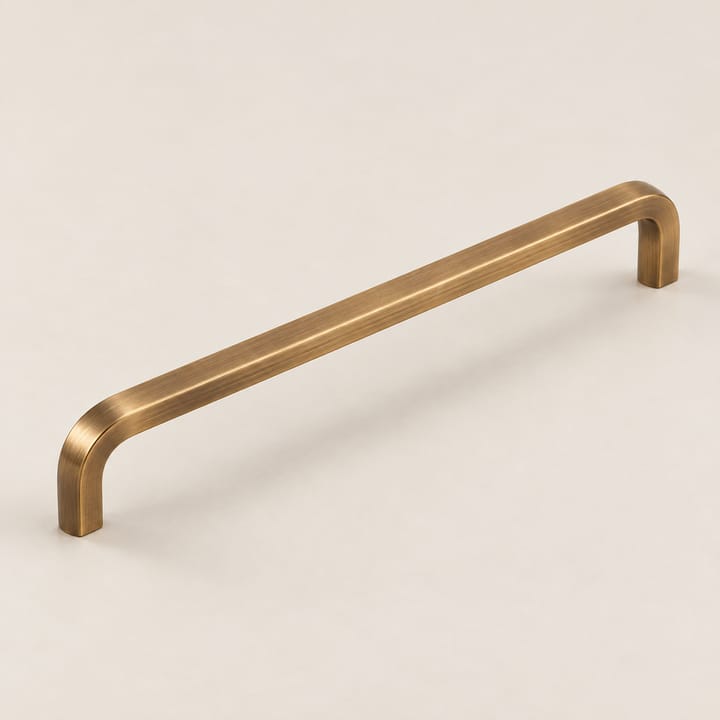 The Long Bent Brass Cabinet Pull