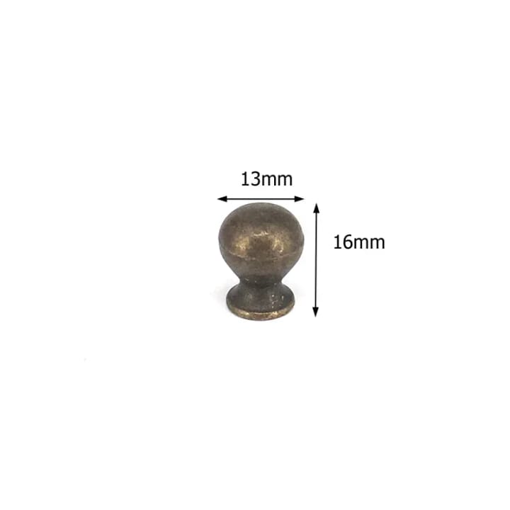 Heritage Antique Bronze Cabinet Knob, Ball, 0.5 in