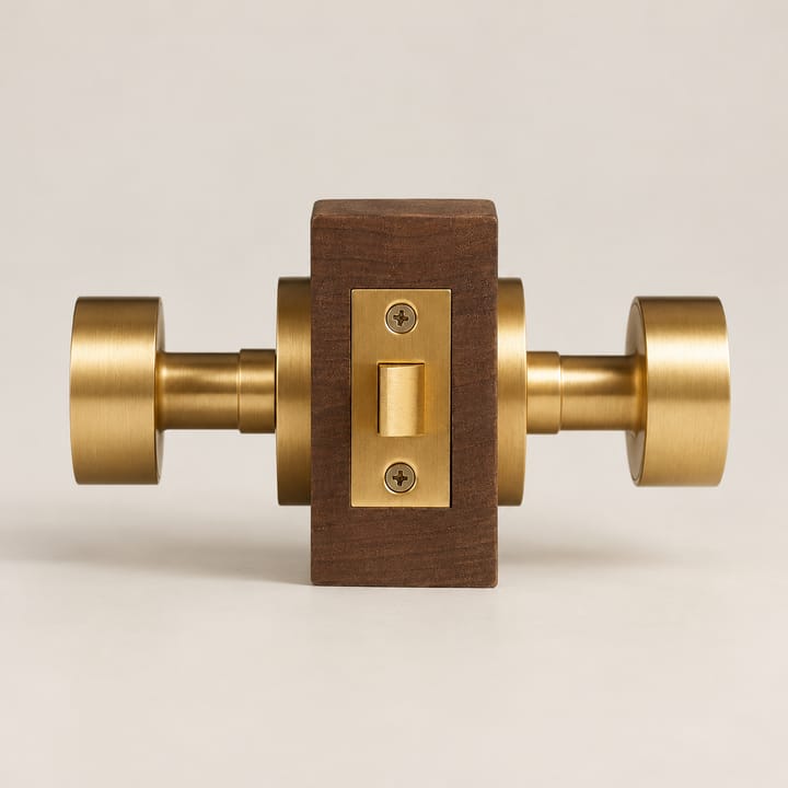 The Solid Brass Mortise Door Knob Set