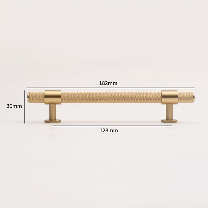 Knurl / Round-foot pull, 5-1/16 in (128 mm)