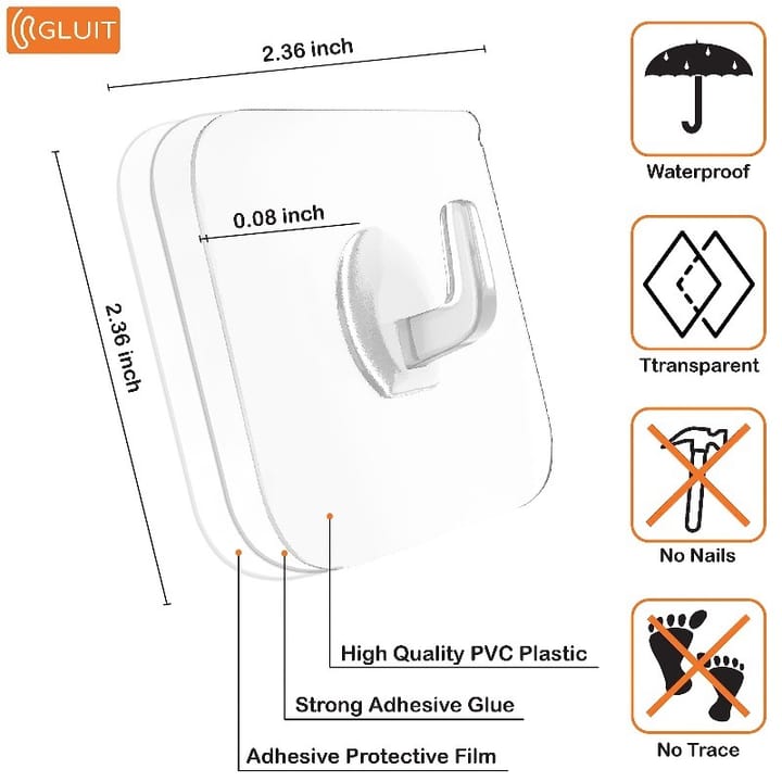 The Clear Adhesive Wall Hook