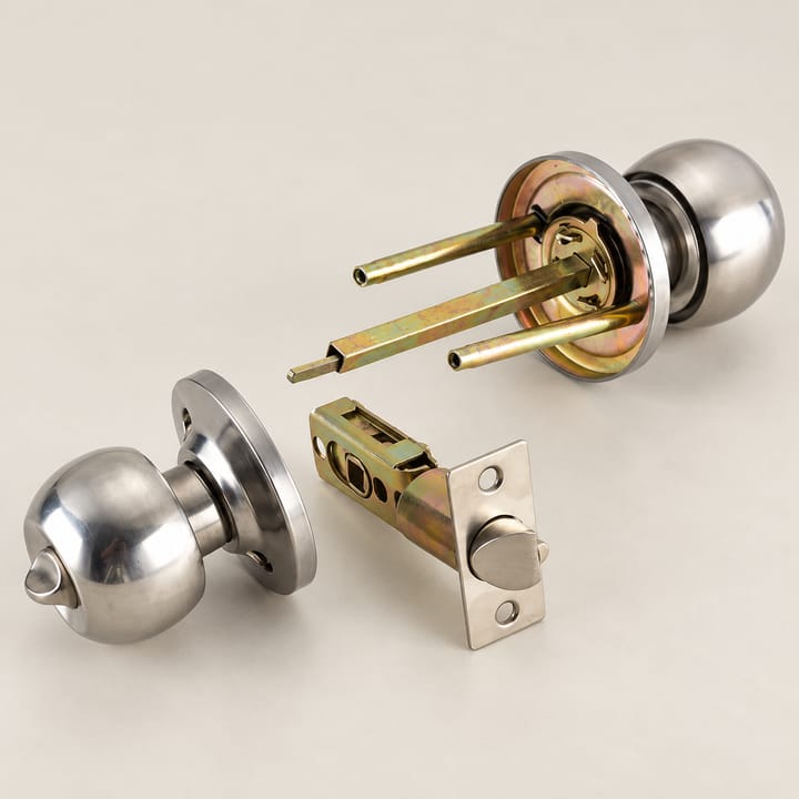 Round Door Knob With Lock