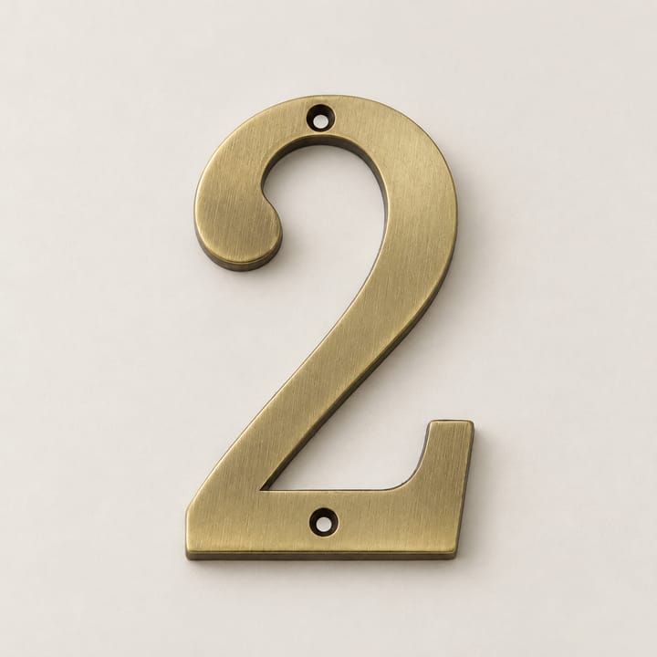 Number / Zinc House Plate, Bronze 2