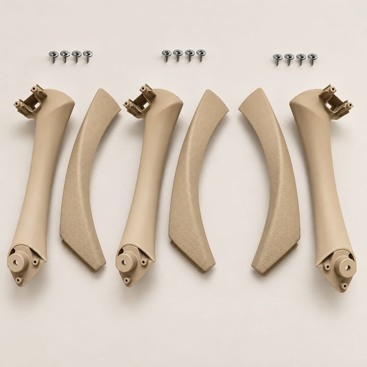 E90 Interior Door Handle Set, Beige left-hand drive